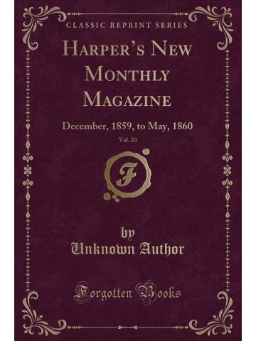 Cover of Harper's New Monthly Magazine [Automation]